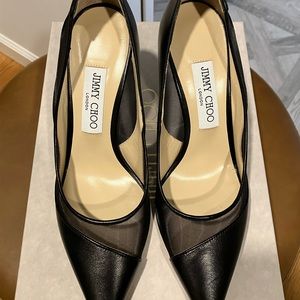Jimmy Choo Love 85 pumps with mesh side